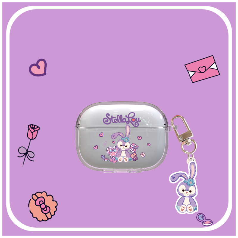 แฟชั่นการ์ตูนนุ่มโปร่งใสหูฟังกรณีเข้ากันได้สําหรับRealme Buds T310 พร้อมตะขอ