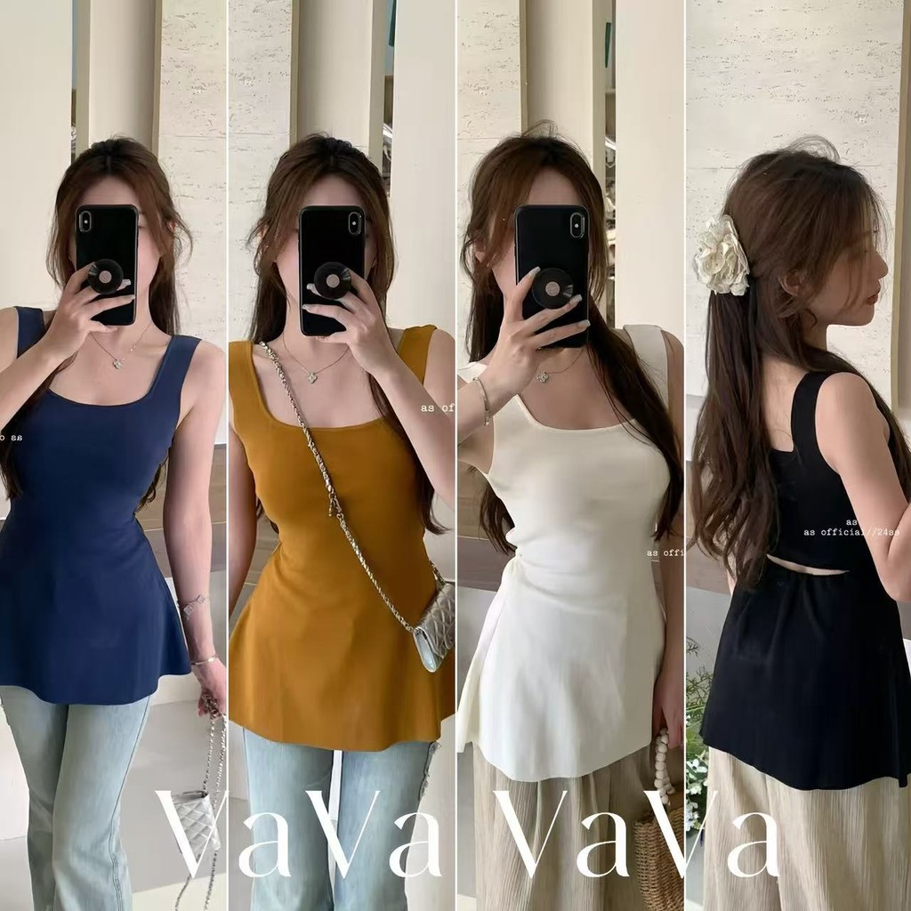 VaVa  มีสินค้า เสื้อชั้นในสตรีแขนกุดดีไซน์ฝรั่งเศสของผู้หญิงที่มีความยาวปานกลางไม่มีซ้ำใครละเอียดชัดเจนนะคะ