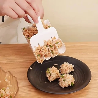 เครื่องทำลูกชิ้นพลาสติก 4 ใน 1, แม่พับข้าวหมู, พิมพ์ลูกปลาหลายช่อง เครื่องมือในครัว