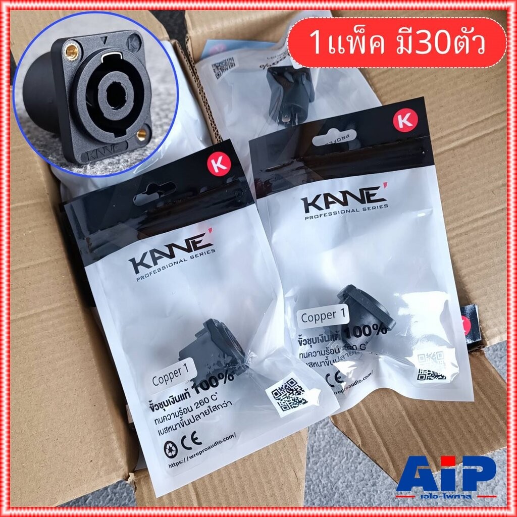 แพ็ค30ตัว KANE COPPER1 speakon ตัวเมีย เหลี่ยมเล็ก สเปคคอนตัวเมีย แจ็ค สเปคคอน สเปคคอน ตัวเมีย เหลี่ยมเล็ก เอไอ-ไพศาล