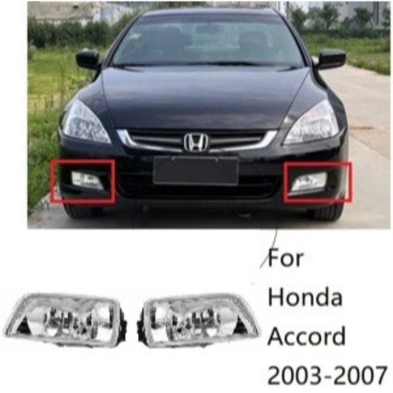 ไฟตัดหมอกพร้อม blub สําหรับ Honda Accord Acura SDA 2003 2004 2005 2006 2007 กันชนหน้าไฟตัดหมอกไฟกีฬา