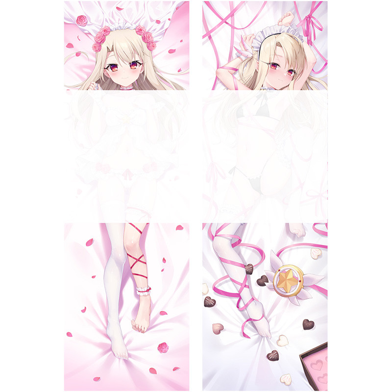 อะนิเมะ Fate Illyasviel Von Einzbern น่ารักญี่ปุ่นปลอกหมอนปลอกหมอนตกแต่งกอดผ้าปูที่นอนเต็มหมอน