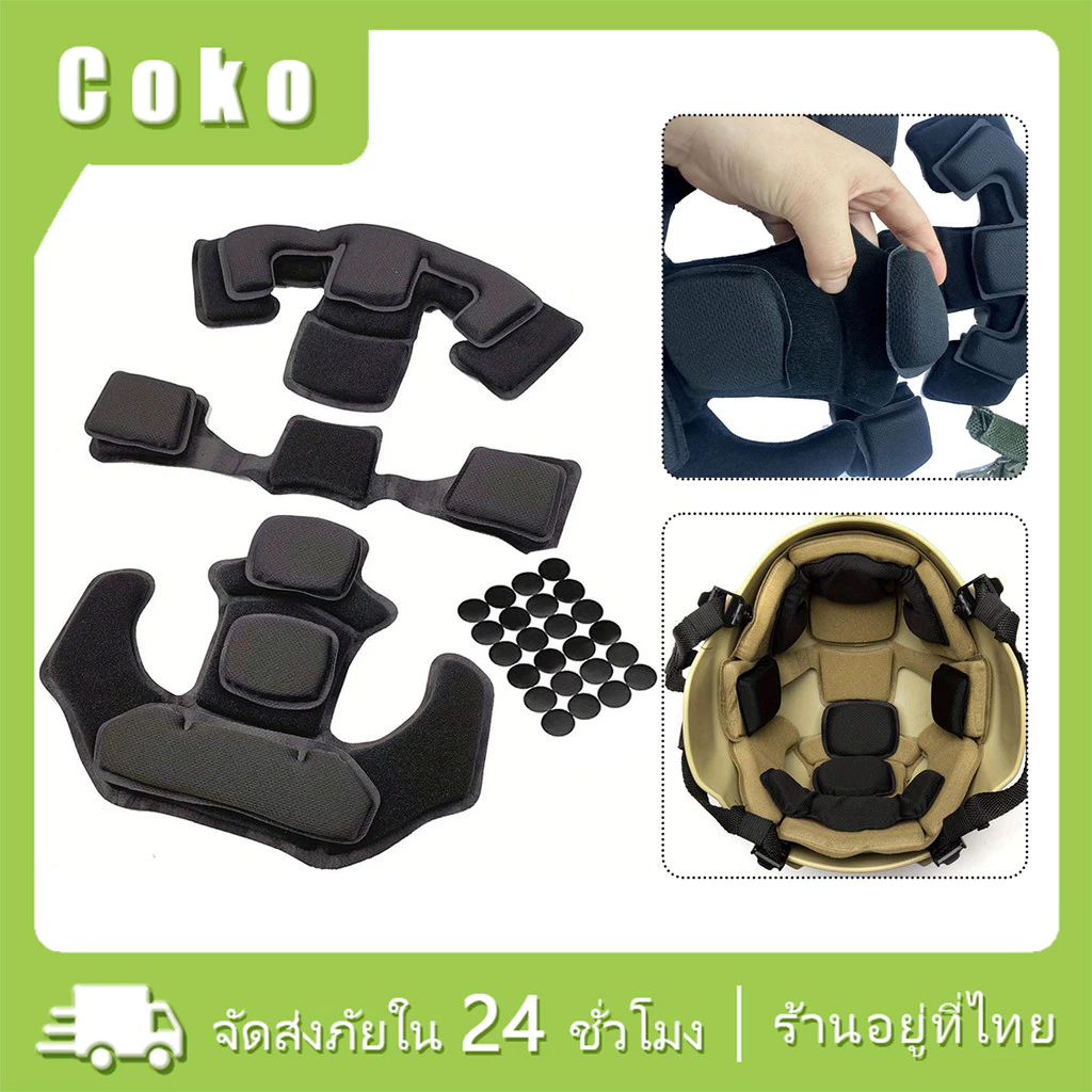 แผ่นโฟมรองหมวกกันน็อคเต็มใบ ซับในหมวกกันน็อค กันกระแทก ติดตั้งง่าย
