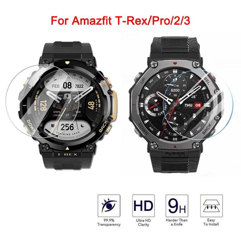 ฟิล์มกันรอยหน้าจอ HD ครอบคลุมเต็มรูปแบบสําหรับ Huami Amazfit T-Rex Pro T-Rex 2 T-Rex 3