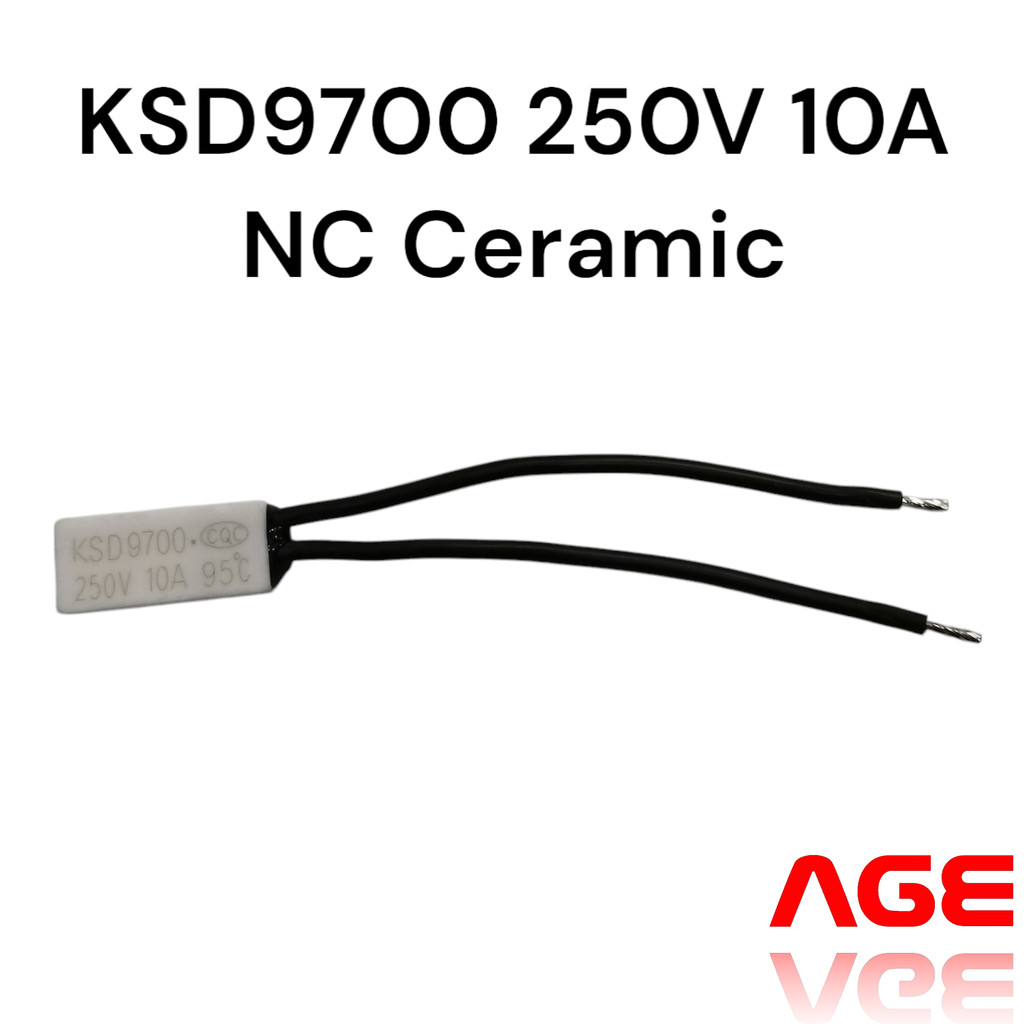 KSD9700 250V 10A 95C NC Ceramic