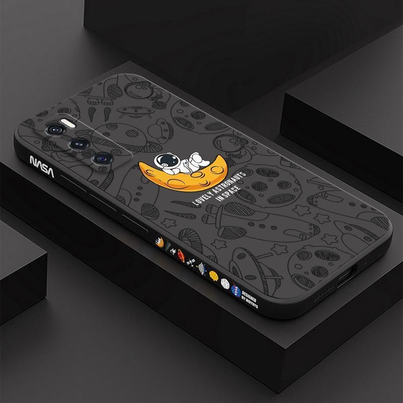 เคส Vivo V20 SE สีทึบ Vivo V20SE ภาพประกอบอวกาศ เคสโทรศัพท์นักบินอวกาศ XTKR