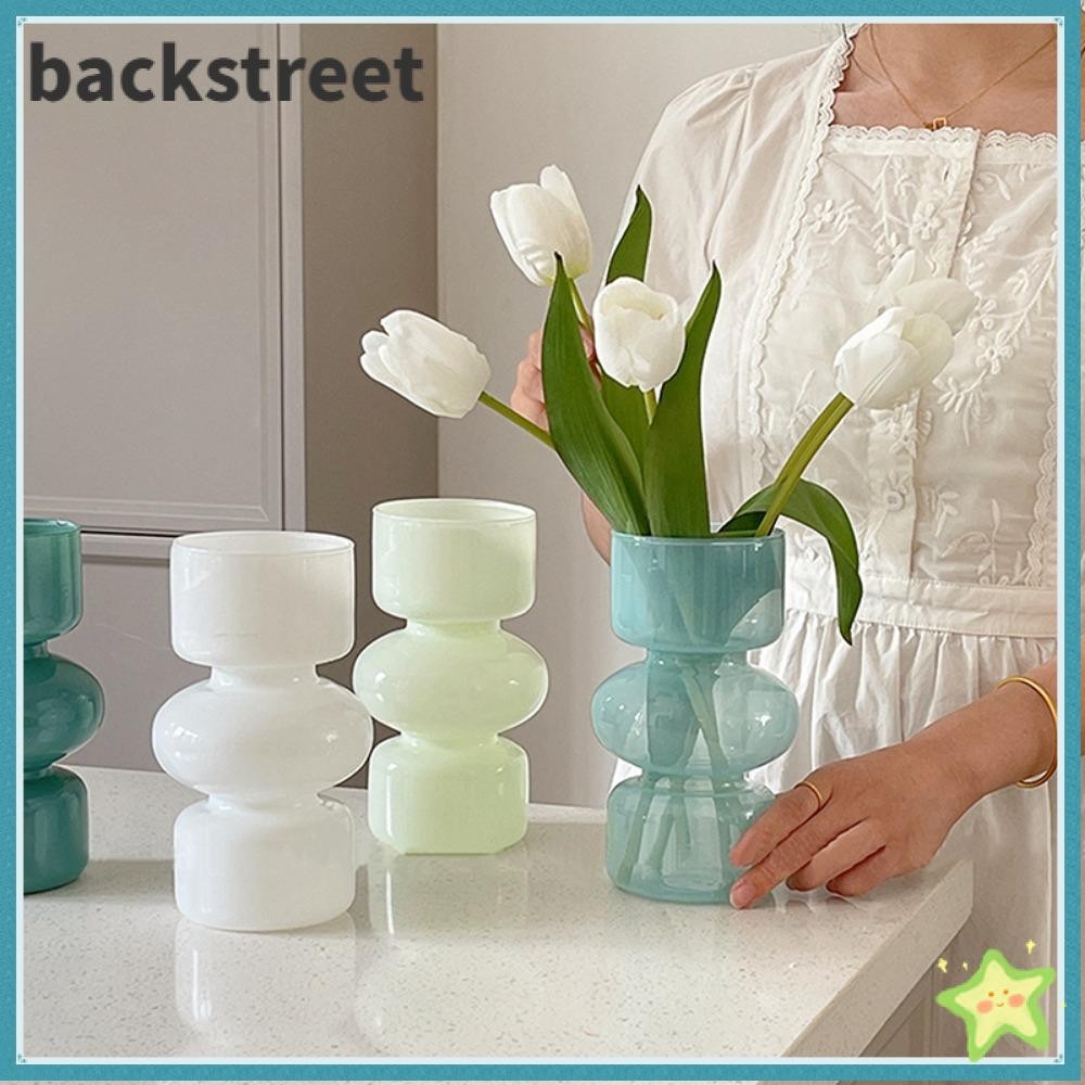Backstageeet แจกันดอกไม้แก้ว Creative Plant Desktop ตกแต่งแจกัน