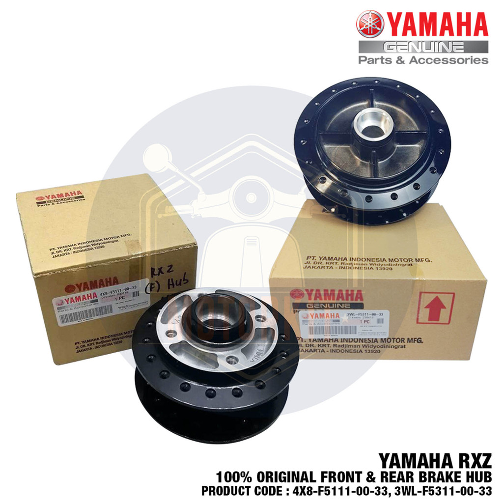 RXZ ด้านหน้าด้านหลังเบรค HUB PANEL SHOE PLATE GANTANG 4X8-F51-001-33 3WL-F531-00-33
