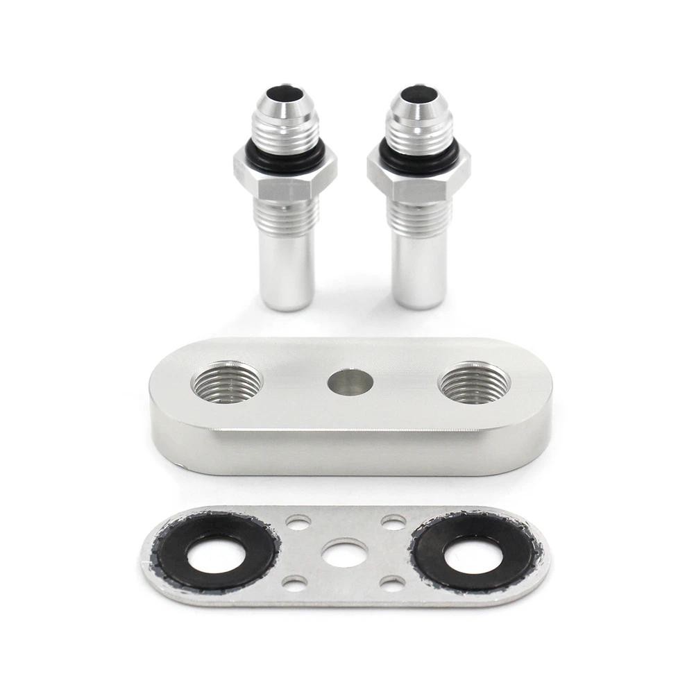 551121-6AN เกียร์ Cooler Line อะแดปเตอร์แผ่น 6L80E 6L90E 8L90E พร้อม 6AN ฟิตติ้งซีลชุด