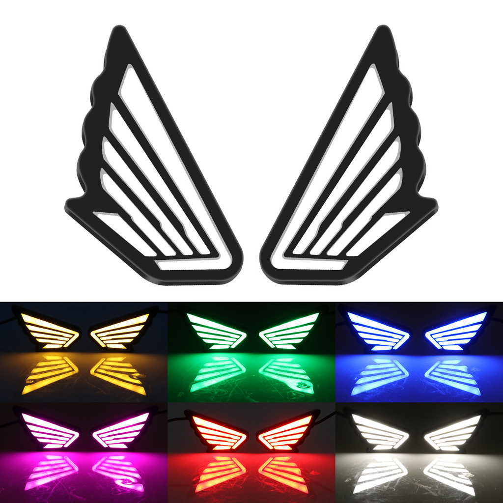 2PCS แฟลช Hawkeye LED รถจักรยานยนต์ Honda Angel Wing Hawkeye Strobe Hawkeye รถจักรยานยนต์ LED แฟลช L