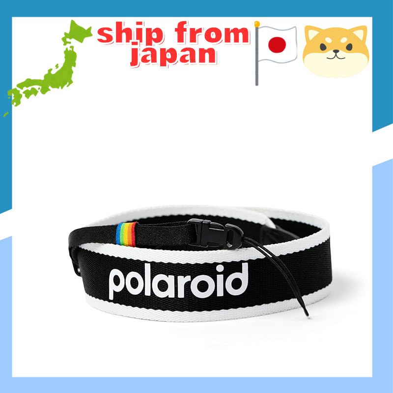 Polaroid Camera Flat Strap Black & White (6308) Polaroid Now and Now+
