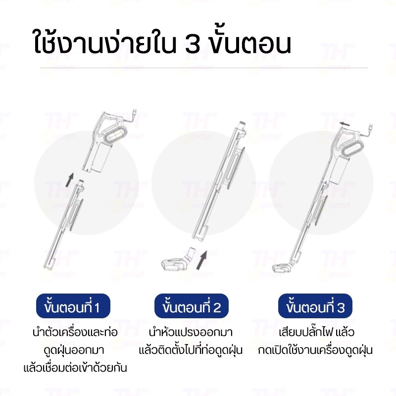 เครื่องดูดฝุ่นDeerma Handled Vacumm Cleaner DX810