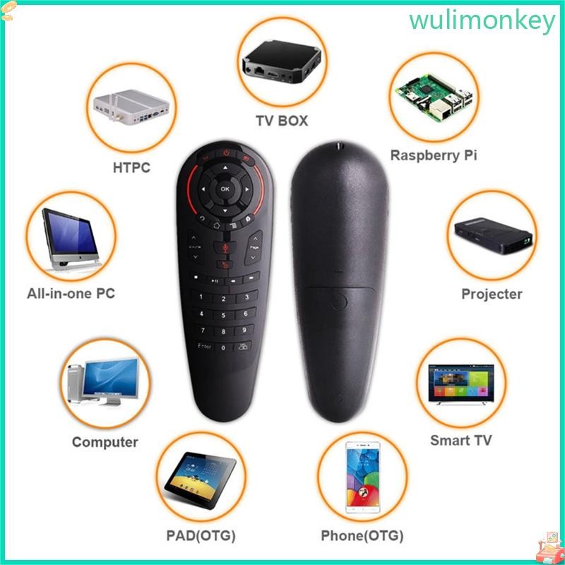 Wu Air Remote Mouse G30S รีโมทคอนโทรลเหมาะสําหรับ Android Set-top Box