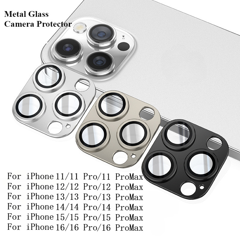 กระจกกันรอยกล้อง for iPhone 11 13 16 Pro Max Case iPhone 13 14 15 17 Pro Max 17 Air เลนส์เกราะแบบบูรณาการ