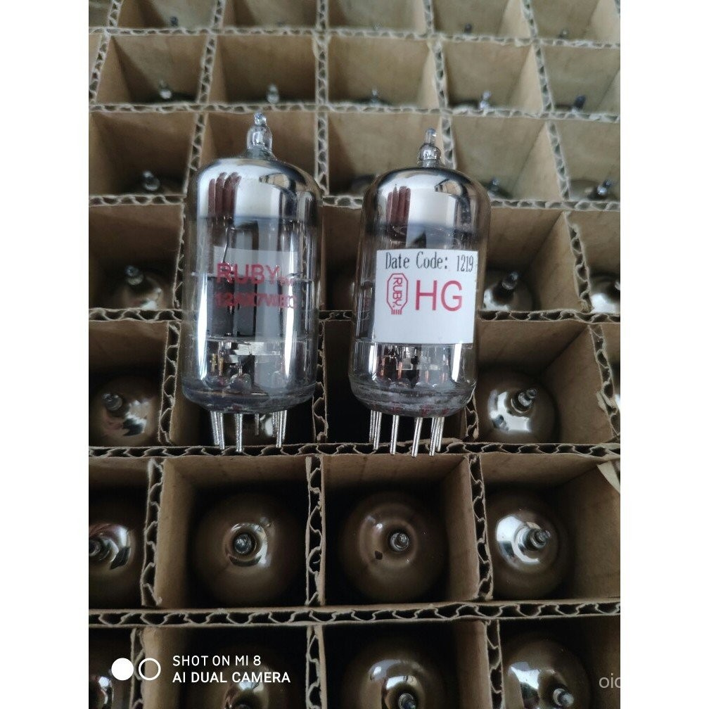 หลอด RUBY USA EL84 12AX7 ใหม่เอี่ยม 12AX7AC5 12AX7WBC ทดแทน 12AX7B ECC83