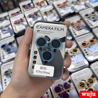Wuju Full Cover luminous Camera Lens Protector สําหรับ iPhone 17 16 15 14 13 12 11 Pro Max Plus Air ตัวป้องกันเลนส์กล้อง
