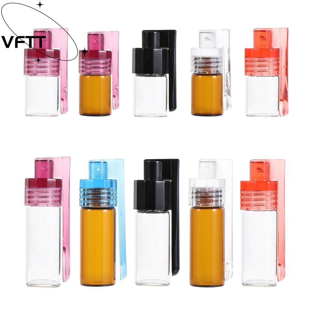 Vftt แก้วยาสีสุ่มแก้ว Vial พร้อมช้อนพลิกขวดรีฟิล