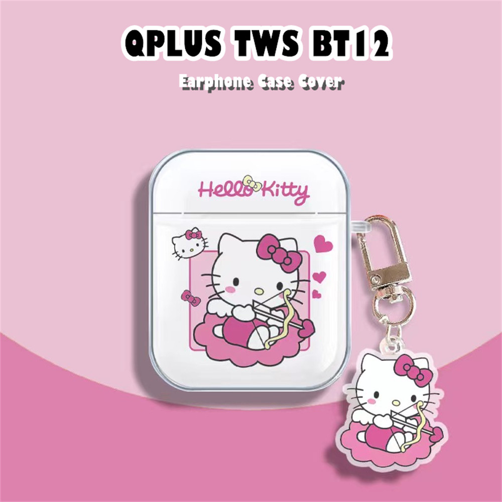 ส่วนลดสําหรับ QPLUS TWS BT12 เคสลายการ์ตูนน่ารักซิลิโคนอ่อนนุ่มหูฟังเคสฝาครอบ