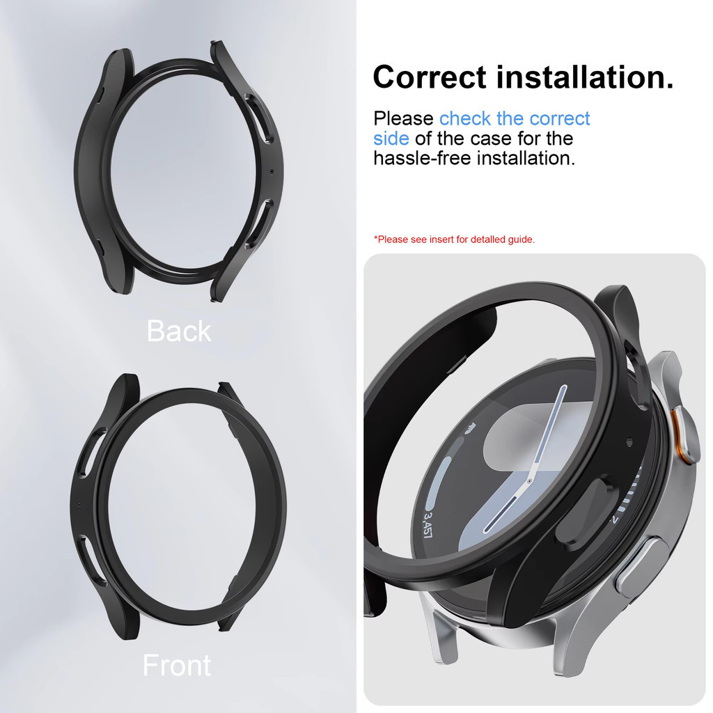 คอมพิวเตอร์ for Samsung Galaxy Watch 7 40 มม. 44 มม. ฟิล์มป้องกันหน้าจอโดยไม่มีอุปกรณ์ฝาบัฟเฟอร์ฟิล์ม - รูปที่ 2