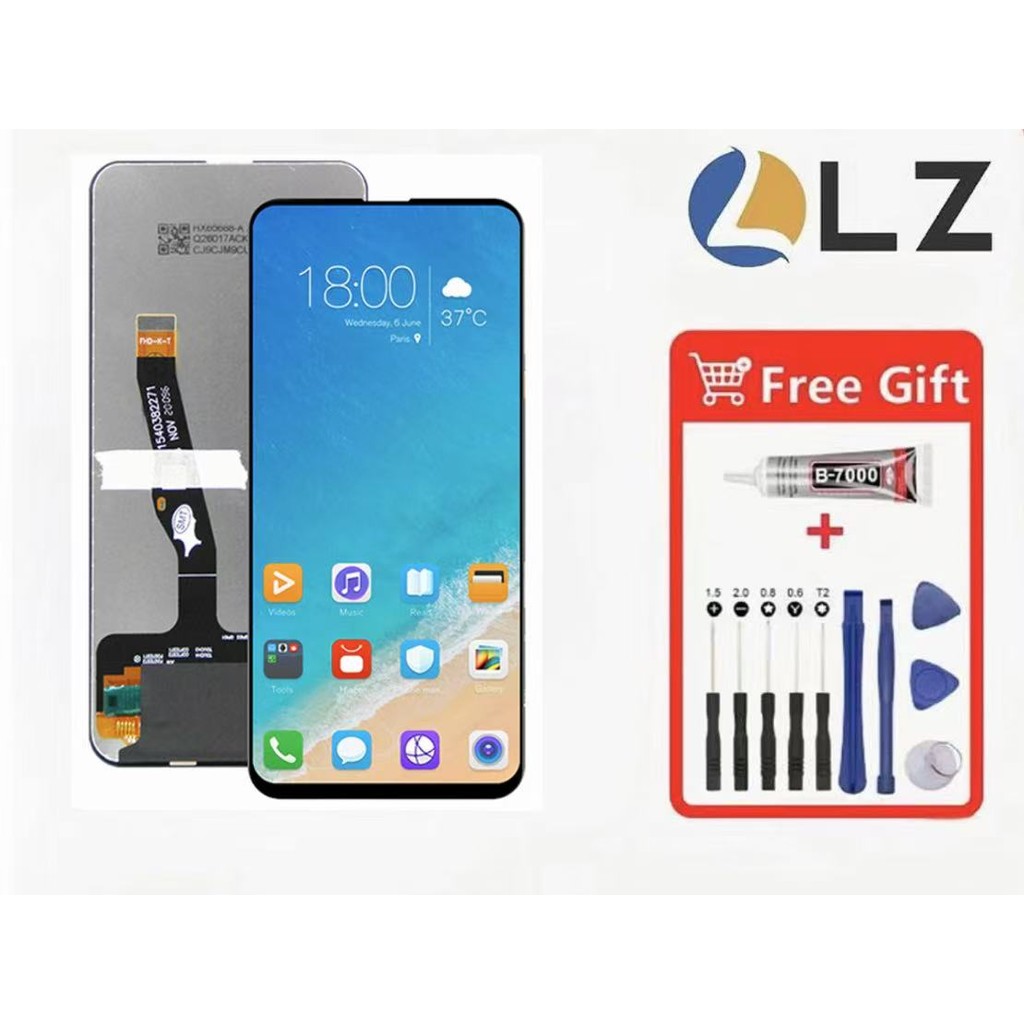 หน้าจอสัมผัส Digitizer LCD สําหรับ Y9 Prime 2019 Honor 9X Honor 9X Pro P สมาร์ท Z