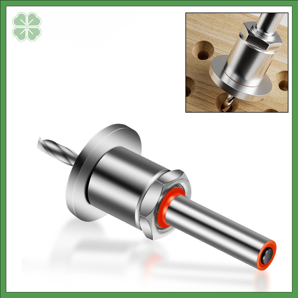 ดอกสว่านเคาเตอร์ซิงค์ ที่มีปลอกคอหยุด,โลหะผสมเรียวไม้เจาะชุดบิตสําหรับสกรูนักบินหลุม,ความลึก-การแก้ไขขั้นตอนเจาะบิตสําหรับงานไม้,8มิลลิเมตรก้าน