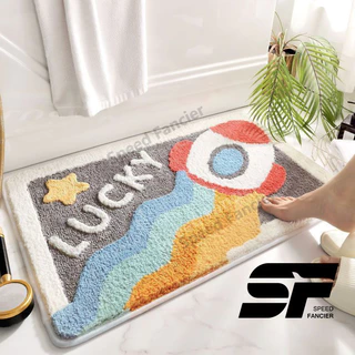 พรม พรมเช็ดเท้า พรมปูพื้น 40*60cm พรมดักฝุ่น พรมเช็ดเท้าเม็มโมรี่ซับน้ำได้ดี พรมกันลื่น พรมเนื้อนุ่ม พรมซับน้ำได้ดี
