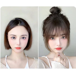 แฮร์พีช หน้าม้า หน้าม้าซีทรู แบบสาวเกาหลี ผมนิ่ม เหมือนผมจริง มี 3 สี