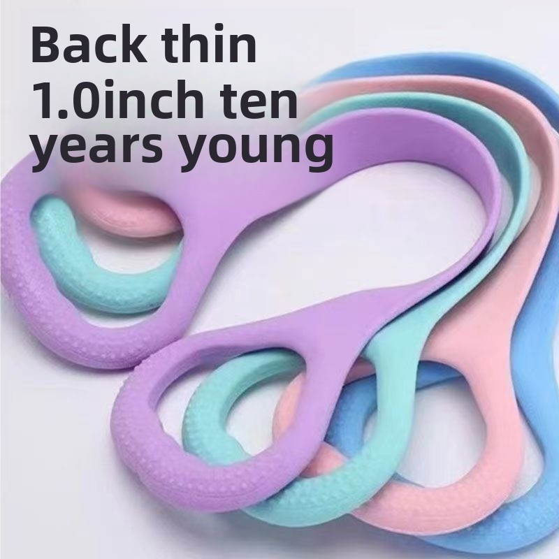 สุภาพสตรี Home Tensioner เปิดหลังการออกกําลังกายไหล่คอโยคะวงยืดหยุ่นแปดตัวอักษรเปล Bold Fitness E