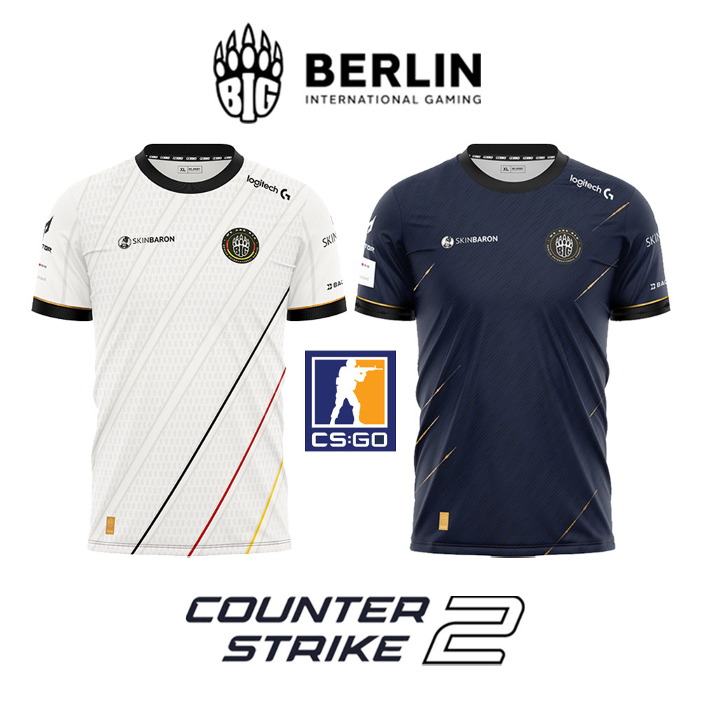Bigclan ใหม่ CS2 Esports Jersey CSGO Major Training Uniform Unisex Streetwear สมาร์ทเสื้อลําลองขนาดใ