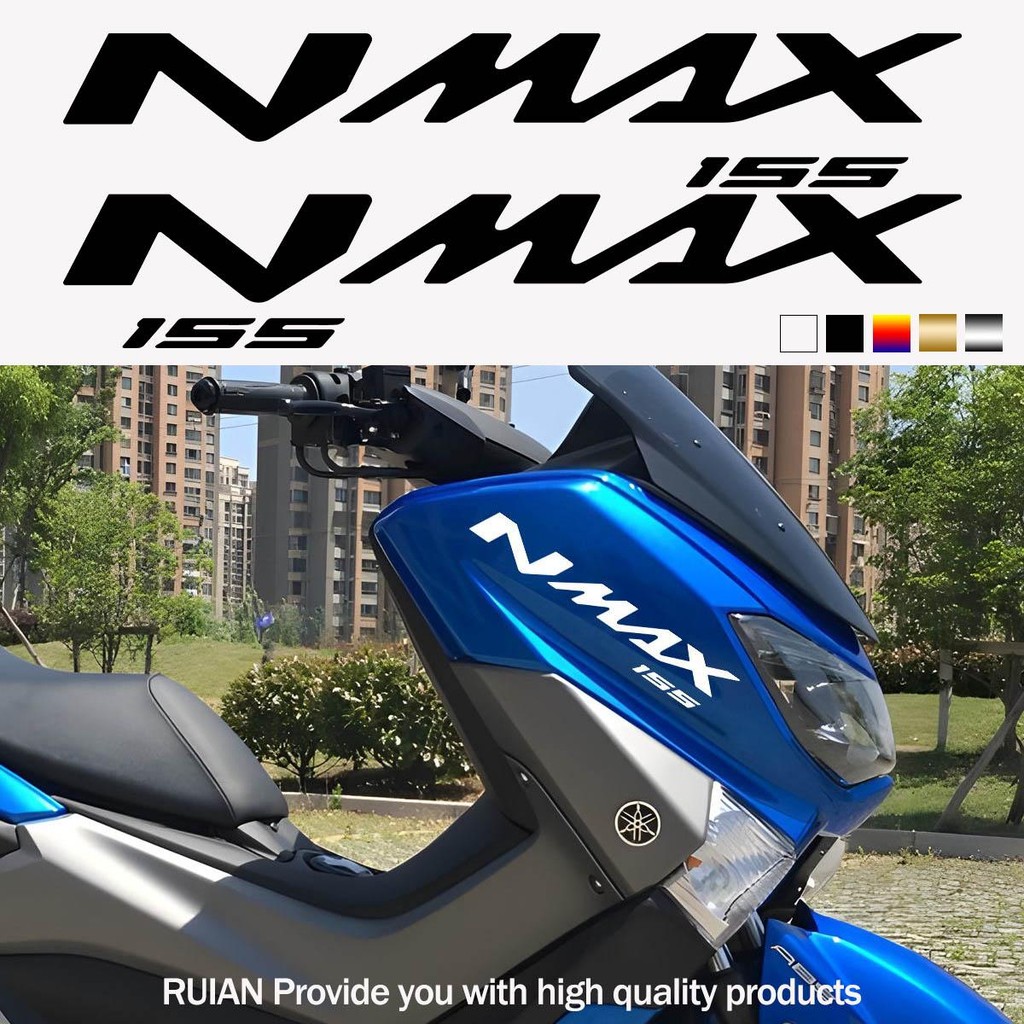 2pcs Nmax 155 สติกเกอร์ V1 V2 รุ่น Decal สําหรับ Yamaha Nmax155 V2 ดัดแปลงหัวสะท้อนแสงกันน้ําไวนิลอุปกรณ์เสริมสติกเกอร์