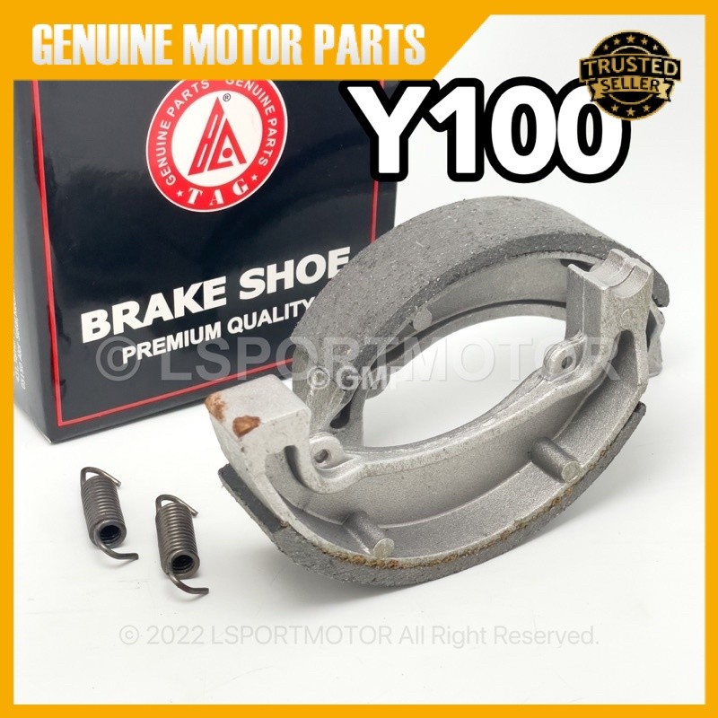 YAMAHA Y100 SPORT BRAKE SHOE (STANDARD) รองเท้าเบรกหลัง SPORT Y100