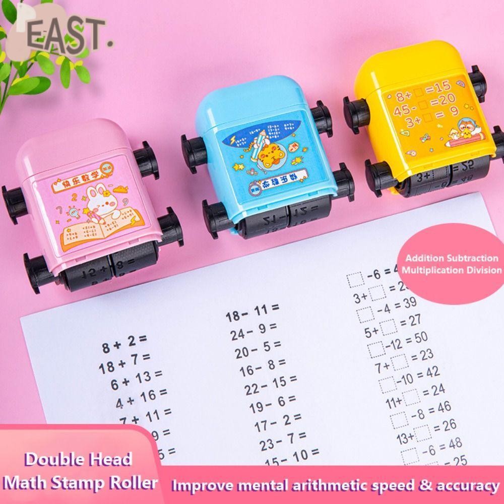 Easts แสตมป์ลูกกลิ้งบวก 2-in-1 สําหรับนักเรียน ใช้ซ้ําได้