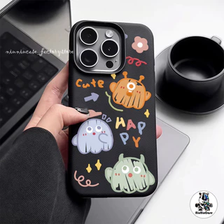 เข้ากันได้สำหรับ เคสไอโฟน11 เคส iphone 16 ProMax 8 7Plus X XS XR 12 13 14 15 Pro Max เนื้อหนัง TPU Case แบบด้าน น่ารักM