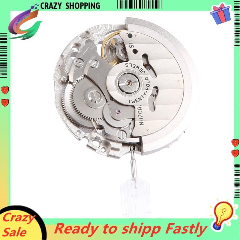 ญี่ปุ่น NH70/NH70A Hollow อัตโนมัตินาฬิกา 21600 BPH 24 Jewels ความแม่นยําสูง Fit สําหรับนาฬิกากลไก