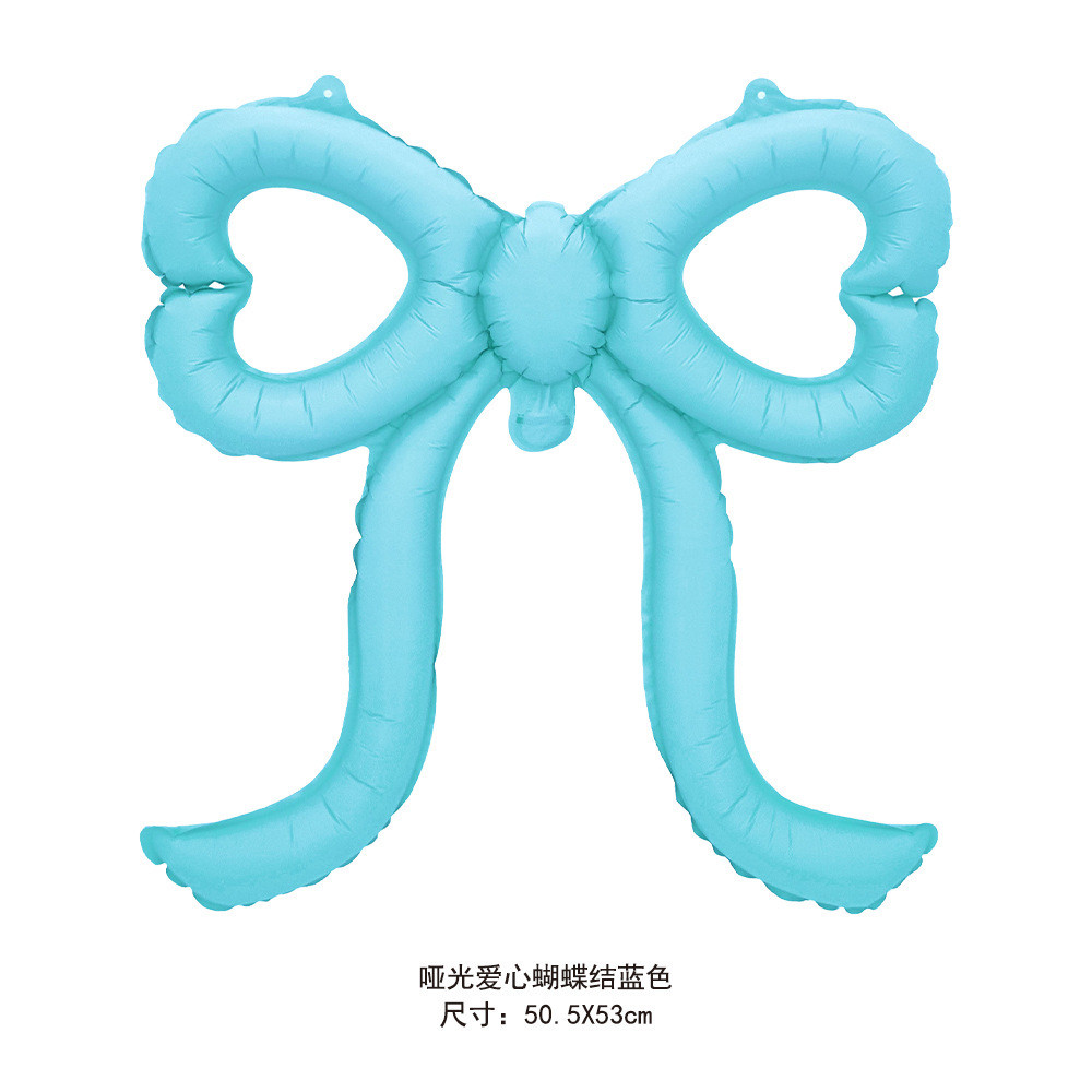 ใหม่ Macaron Matte Love Bowknot ฟิล์มอลูมิเนียมลูกโป่งตกแต่งงานเลี้ยงวันเกิดลูกโป่งขายส่งตกแต่งงานเลี้ยงวันเกิดลูกโป่งงานเลี้ยงวันเกิดลูกโป่ง - รูปที่ 4