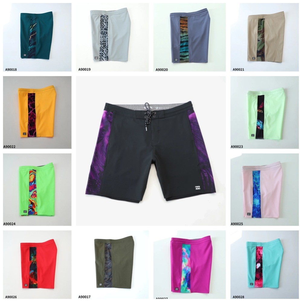 Mens Quick Dry Beach Shorts Surf Swim Board Shorts น้ําหนักเบากางเกงฤดูร้อนสบาย A9