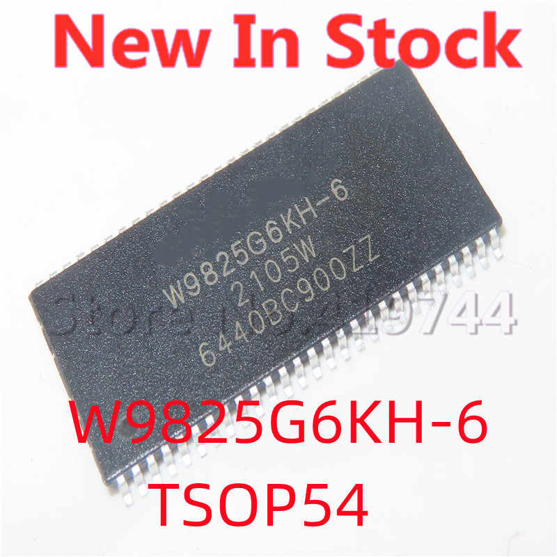 5 ชิ้น/ล็อต 100% คุณภาพ W9825G6KH-6 W9825G6KH TSOP-54 SMD W9825G6JH-6 256Mbit หน่วยความจํา IC ในสต็อ