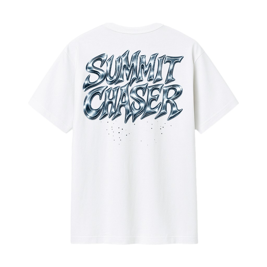 Artrek WHITE SUMMIT CHASER TRAILMANIA เสื้อยืด - ลําลองสบาย BASECAMP GYM OFFICE SCHOOL