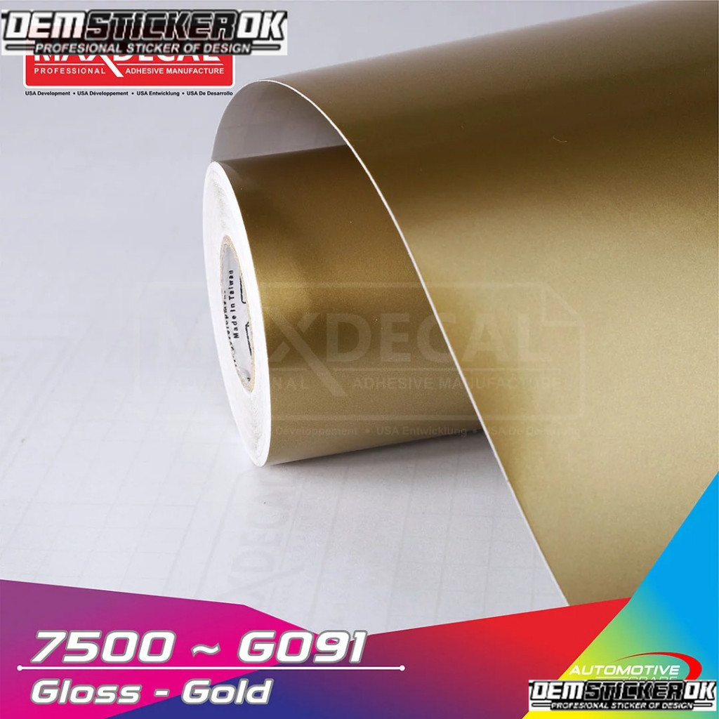 Maxdecal Max Decal Gold Scost Sticker 7500 G091 G 091