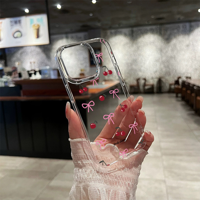 🍄AWIFI🍄เคสใสขอบแข็งใสบางเฉียบสูงสำหรับมือถือไอโฟน 11 12 13 14 15 16 PRO MAX XR XSMAX 7/8PLUS XS 14 15 16 PLUS #073