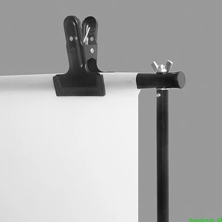 Jenniferac Heavy Duty คลิปโลหะกว้างปากสีดําฤดูใบไม้ผลิ Clamps สําหรับงานไม้สตูดิโอถ่ายภาพฉากหลังป้องกัน Sleev