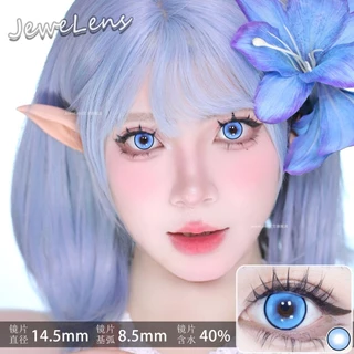 JEWELENS 1 คู่อะนิเมะคอสเพลย์คอนแทคเลนส์สีสีฟ้านักเรียนฮาโลวีน Softlens