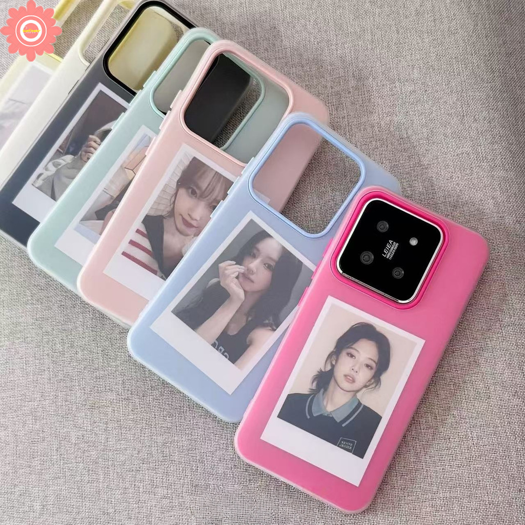 สําหรับRedmi A5 13X 14C 12C 15C 10 13 9 9C NFC 12 13C 9A 10A 10Cหมายเหตุ13 9 14 12 9s 11 Pro Max Poco X6 C75 Proแฟชั่นสีทึบ 2 ใน 1 กระป๋อง วางการ์ดปกอ่อน
