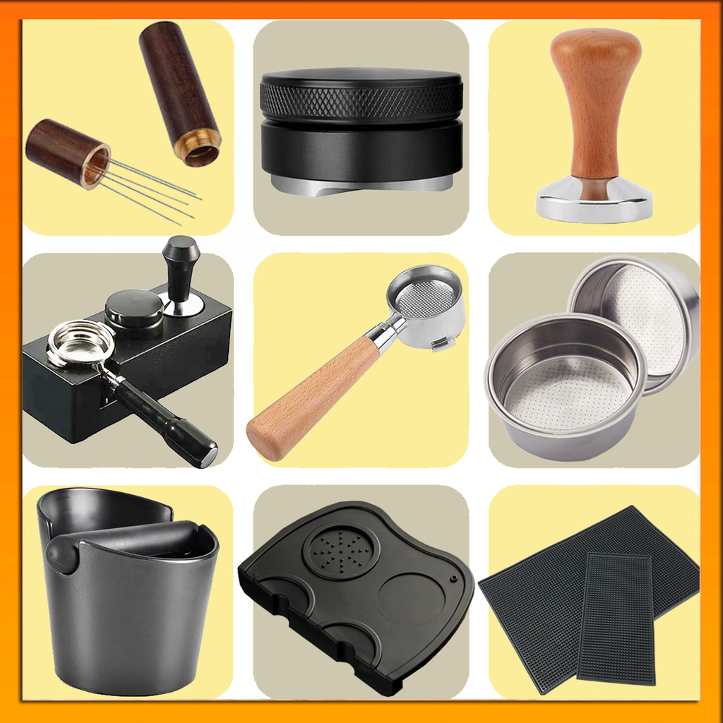 อุปกรณ์ชงกาแฟ อุปกรณ์ด้ามชงกาแฟ หัวชงกาแฟ Bottomless Portafilter/ถ้วยใส่กาแฟ / Coffee Needle Tamper ☕☕ จัดส่งวันนี้!