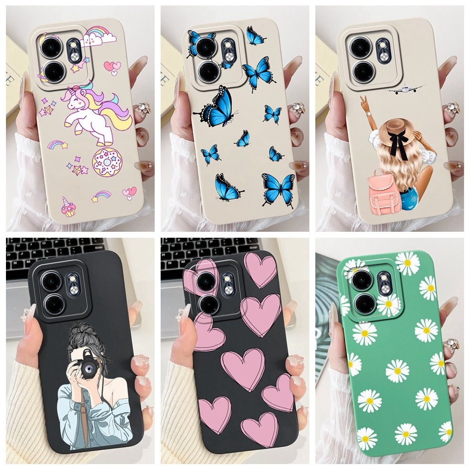 นุ่มสําหรับ Infinix Smart 9 ปลอก Pretty Girls Love Heart กล้องป้องกันซิลิคอนเคสโทรศัพท์สําหรับ Infin
