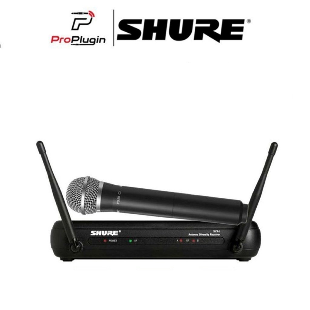 Shure SVX24A/PG58-Q12 ชุดไมค์ไร้สาย ไมค์เดี่ยว คลื่นความถี่ 748-758MHz ของเเท้ประกันศูนย์(ProPlugin)