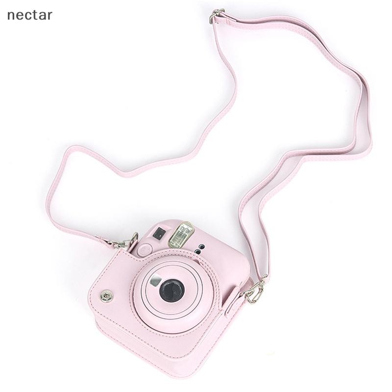Tar สําหรับ Instax Mini 12 กล้อง PU เคสป้องกัน Trave กระเป๋าพร้อมสายคล้องไหล่ N