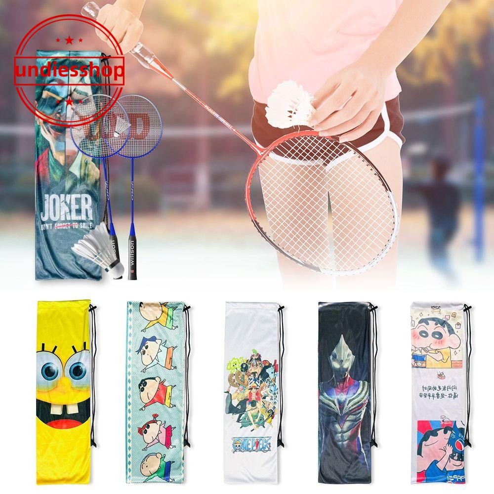 Undiesshop ไม้แบดมินตันกระเป๋า, การ์ตูนเครยอนชินจัง One Piece Ultraman Racquet กระเป๋า, แขนป้องกันนุ่มแบบพกพาความจุขนาดใหญ่