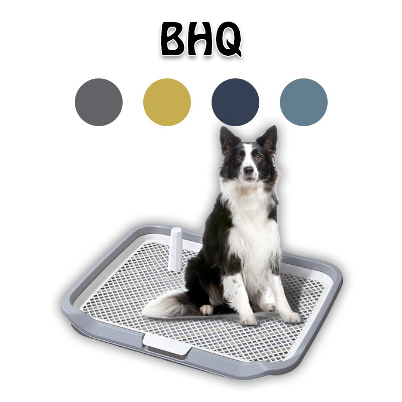 BHQ ห้องน้ำสุนัข ถาดรองฉี่สุนัข 65*50*6.5cm ถาดฉี่สุนัข แบบมีเสา กระโถนในร่มแบบเรียบง่าย