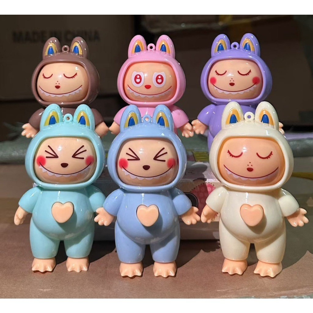 ใหม่ Labubu เปลี่ยนหน้า Face 3แบบ ลาบูบู้ 3หน้า กล่องจุ่ม ของเล่น สะสม การ์ตูน โมเดล ตุ๊กตา พวงกุญแจ ห้อยจี้ พร้อมส่ง
